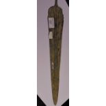 Greek bronze sword, approx 43.5cm long