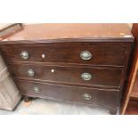 Mahogany three drawers Chest.