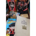 Collectors lot to include boxed Ginny doll, religious books, Royal family ephemera and money box (