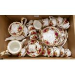 Royal Albert Old Country Roses tea / coffee / dinner service, to include; coffee pot and tea pot (