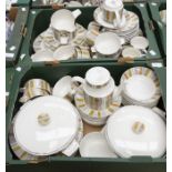 Midwinter dinner and coffee set, circa 1960's, Marquis of Queensberry pattern
