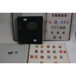 A collection of early 20th Century stamps in albums with some late 19th Century stamps, one penny
