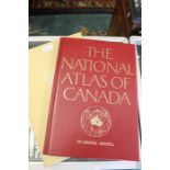 The National Atlas of Canada, Ottawa: Macmillan, 1974, with illuminated calligraphic inscription, '