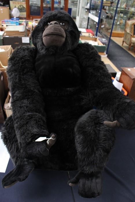 A large plush Teddy Bear Gorilla, by E&J Classics, measuring approx 110 cms in height