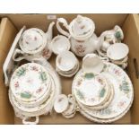 A Royal Albert Berkeley part tea and dinner set, comprising approx, coffee pot, tea pot, tureen, six