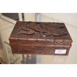 An Asian wooden box