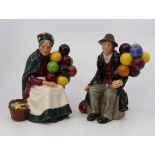 A Royal Doulton Balloon Man, HN1954 and an Old Balloon Seller, HN1315 (2)