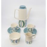 An Image 70 coffee set, Mazurka, Staffordshire Pottery