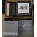 A collection of Wedgwood and cabinet plates, boxed