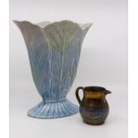 Beswick vase No 844-1 PLVS, tin glazed lustre jug