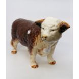 Melba ceramic bull statue A/F
