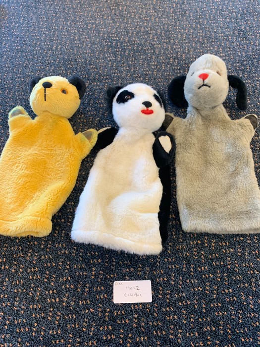 Your chance to own a piece of children's television history! Bid on a set of genuine Sooty, Sweep