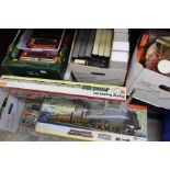 Large quantity of 00 gauge railway accessories including a good selection of locomotives and r/stock