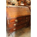 A 19th Century mahogany bureau.