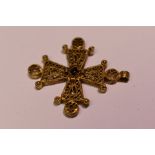 Byzantine gold cross