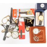 Collection of ladies and gents wrist watches and fob watches, circa early to late 20th Century