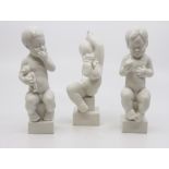 Three Danish figures of playful children