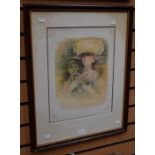 Mario Doretti, 1929, pair of watercolours, figure studies, signed