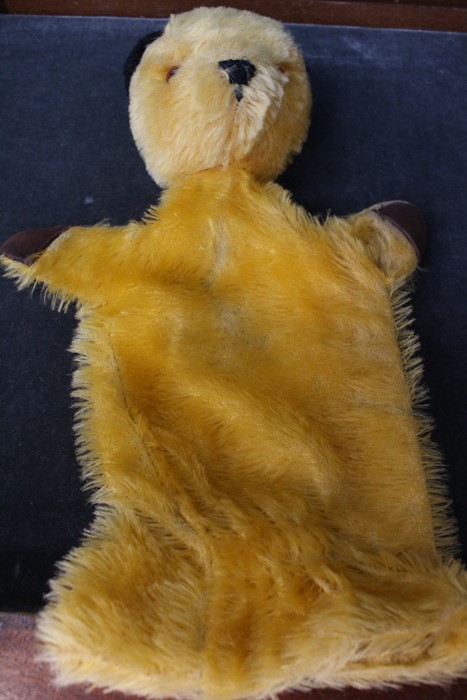 A Sooty puppet, given to the vendor personally by Harry Corbett in 1978.