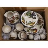 A Staffordshire dinner service in the Autumn Fayre design