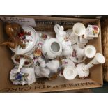 Assorted 20th Century ceramics including Royal Albert and Royal Copenhagen