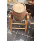 A butter churn