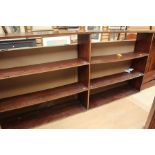 A large  wooden shelving unit.