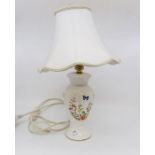 An Aynsley ceramic lamp