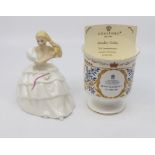 Royal Doulton "Jean" figure HN2710 and Coalport Brindley limited edition goblet to commemorate the
