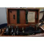 Surveyor's measuring Theodolite instrument in box, mid 1900's