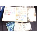 Blue stamp album and extras (Q)