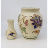 Two Royal Crown Derby pottery vases?????