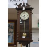 Hermle wall clock, 20th Century, Victorian design, 75 cms high approx