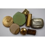 Assorted early 20th Century metal boxes, compact and snuff boxes