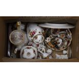 Collection of Royal Albert trinkets, and lidded jars, majority Old Country Roses
