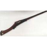 Indo - Persian Matchtlock Musket with 43 inch barrel. Overall length 93 inches. Working action.