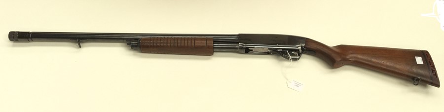 Savage-Stevens Model 30F 12 Bore Pump Action Shotgun. Serial number 65. 26 inch barrel. Overall