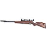 .177/4.5mm Cal Weihrauch HW97K Air Rifle. Serial number 1445997. With moderated barrel. 45cm long