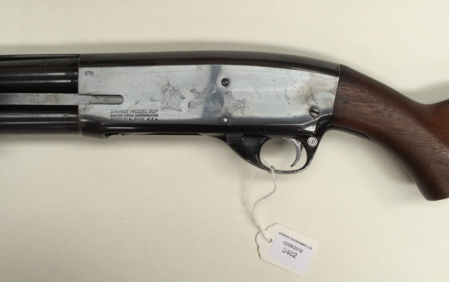 Savage-Stevens Model 30F 12 Bore Pump Action Shotgun. Serial number 65. 26 inch barrel. Overall - Image 2 of 3