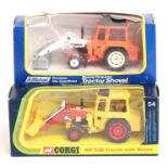 Corgi: A boxed Corgi Massey Ferguson Tractor, MF 50B, together with another similar in St Michaels