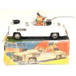 Gama: A boxed, battery operated Police Car, Made in Western Germany.