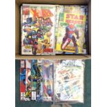 Comics: A collection of assorted comics, to include Marvel, DC and Valiant examples, mostly 1980's