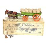 Britains: A boxed Britains Farm Wagon, original box, circa 1930, Reference Number 5F.