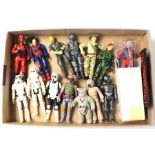 Star Wars: A collection of assorted uncarded figures, including some Action Force examples, and