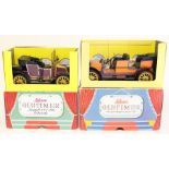 Schuco: A boxed Schuco Old Timer Mercedes, together with a boxed Schuco Renault, both clockwork,