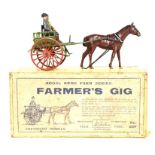 Britains: A boxed Britains Farmer's Gig, original box, circa 1930, Reference Number 20F.