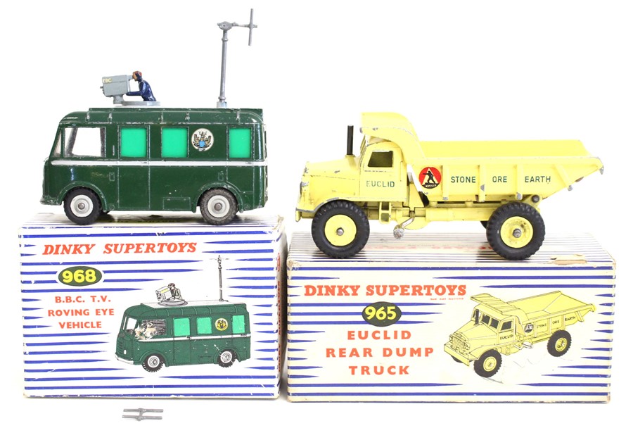 Dinky: A boxed Dinky Supertoys, B.B.C. T.V. Roving Eye Vehicle, 968; together with a boxed Dinky