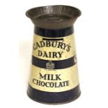 Advertising: A Cadbury's Dairy Milk Chocolate pewter money box, milk churn form, lid to top, 15cm