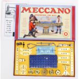 Meccano: A boxed and complete Meccano 'Engineering for Boys' Outfit 'O', with original instructions,