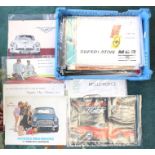 Motoring Interest: A quantity of original vintage car sales brochures covering makes to include;